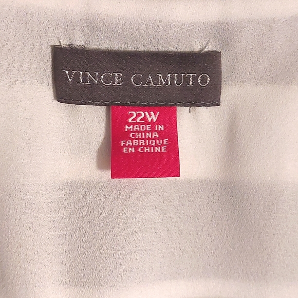 Vince Camuto Women's Black & White Striped Asymmetric Flowy Dress NWT Size 22W - Picture 11 of 14